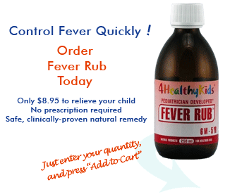 Order Fever Rub to control your child's fever